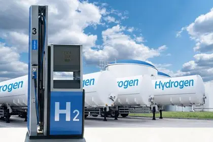 An image of a hydrogen station