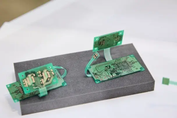 Semi-flex PCBs with a bendable section of the board