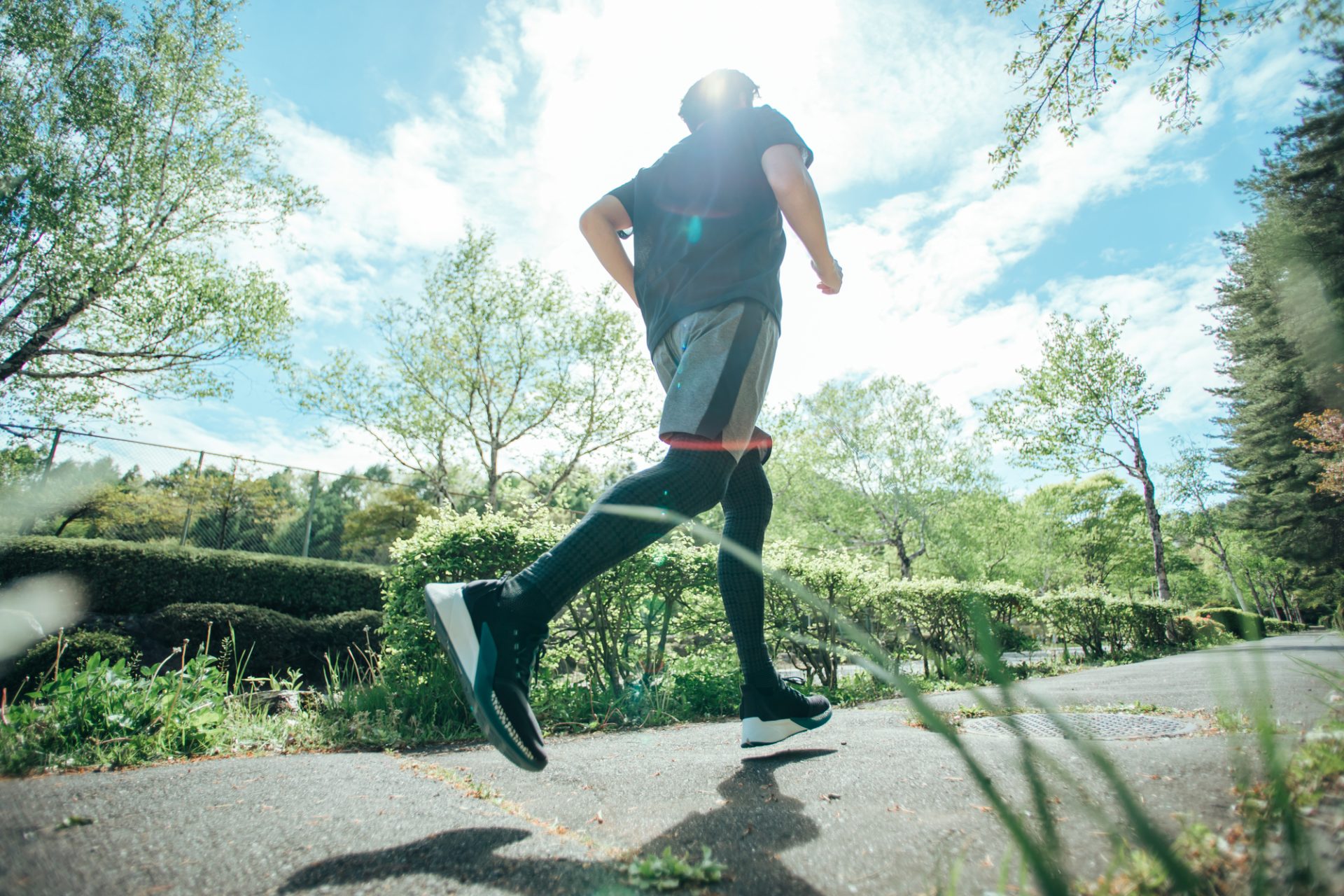 A man running